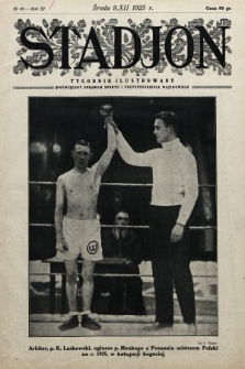 Stadjon : tygodnik ilustrowany poświęcony sprawom sportu i przysposobienia wojskowego. 1925, nr 50
