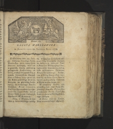 Gazeta Warszawska. 1778, nr 17