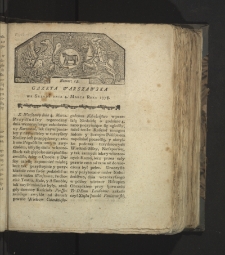 Gazeta Warszawska. 1778, nr 18