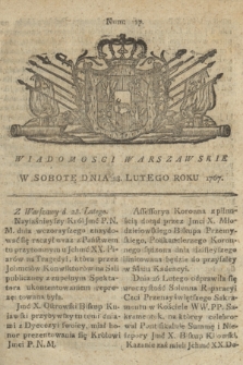 Wiadomości Warszawskie. 1767, nr 17