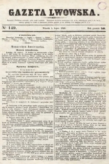 Gazeta Lwowska. 1851, nr 149