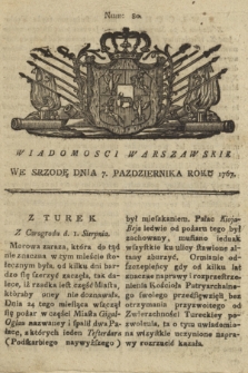 Wiadomości Warszawskie. 1767, nr 80