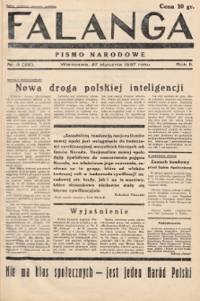 Falanga : pismo narodowe. 1937, nr 3 (29)