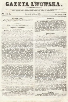 Gazeta Lwowska. 1851, nr 151