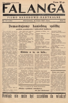 Falanga : pismo narodowo-radykalne. 1937, nr 20 (46)