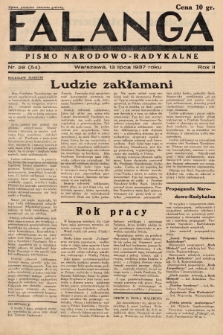 Falanga : pismo narodowo-radykalne. 1937, nr 28