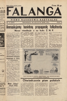 Falanga : pismo narodowo-radykalne. 1938, nr 3 (83)