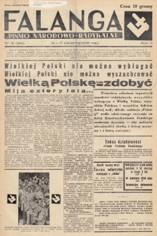 Falanga : pismo narodowo-radykalne. 1938, nr 15 (95)