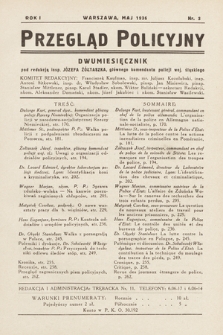 Przegląd Policyjny. 1936, nr 3