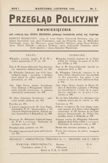 Przegląd Policyjny. 1936, nr 6