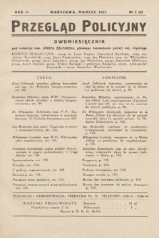 Przegląd Policyjny. 1937, nr 2