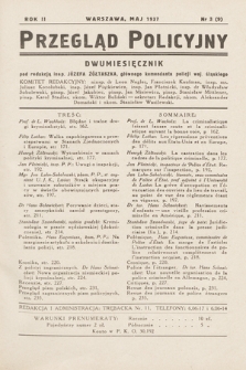 Przegląd Policyjny. 1937, nr 3