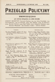Przegląd Policyjny. 1938, nr 6