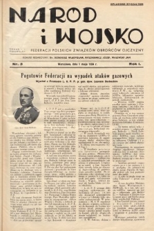 Naród i Wojsko : centralny organ Federacji Polskich Związków Obrońców Ojczyzny. 1934, nr 3