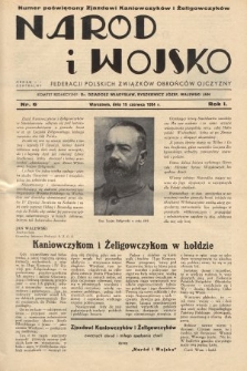 Naród i Wojsko : centralny organ Federacji Polskich Związków Obrońców Ojczyzny. 1934, nr 6
