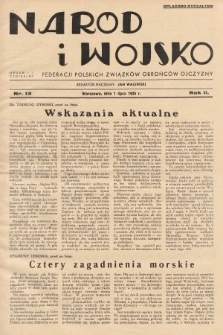 Naród i Wojsko : centralny organ Federacji Polskich Związków Obrońców Ojczyzny. 1935, nr 13