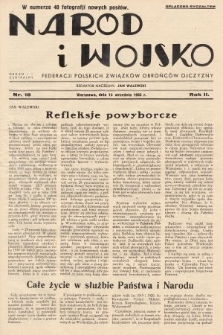 Naród i Wojsko : centralny organ Federacji Polskich Związków Obrońców Ojczyzny. 1935, nr 18