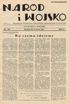 Naród i Wojsko : centralny organ Federacji Polskich Związków Obrońców Ojczyzny. 1935, nr 24