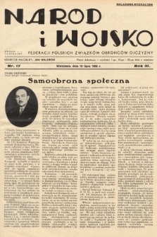 Naród i Wojsko : centralny organ Federacji Polskich Związków Obrońców Ojczyzny. 1936, nr 17