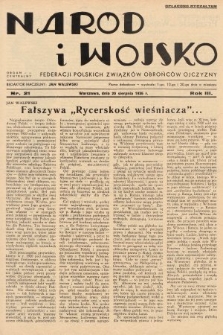 Naród i Wojsko : centralny organ Federacji Polskich Związków Obrońców Ojczyzny. 1936, nr 21