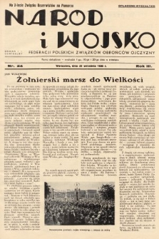 Naród i Wojsko : centralny organ Federacji Polskich Związków Obrońców Ojczyzny. 1936, nr 24