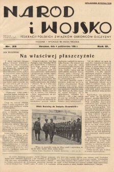 Naród i Wojsko : centralny organ Federacji Polskich Związków Obrońców Ojczyzny. 1936, nr 25