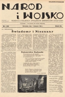 Naród i Wojsko : centralny organ Federacji Polskich Związków Obrońców Ojczyzny. 1936, nr 29