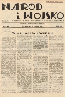 Naród i Wojsko : centralny organ Federacji Polskich Związków Obrońców Ojczyzny. 1936, nr 32