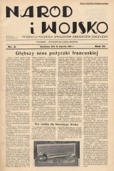 Naród i Wojsko : centralny organ Federacji Polskich Związków Obrońców Ojczyzny. 1937, nr 2