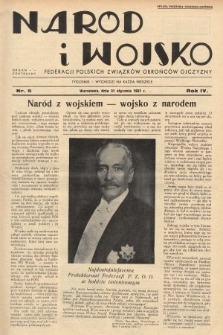Naród i Wojsko : centralny organ Federacji Polskich Związków Obrońców Ojczyzny. 1937, nr 5