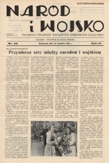 Naród i Wojsko : centralny organ Federacji Polskich Związków Obrońców Ojczyzny. 1937, nr 38