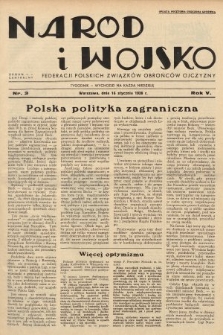 Naród i Wojsko : centralny organ Federacji Polskich Związków Obrońców Ojczyzny. 1938, nr 3