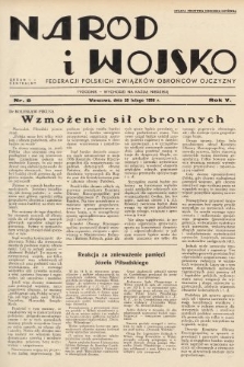 Naród i Wojsko : centralny organ Federacji Polskich Związków Obrońców Ojczyzny. 1938, nr 8