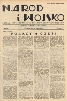Naród i Wojsko : centralny organ Federacji Polskich Związków Obrońców Ojczyzny. 1938, nr 21