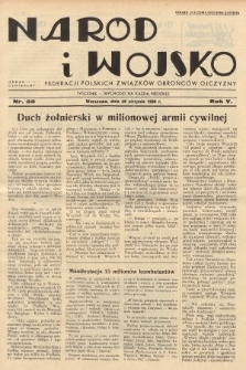 Naród i Wojsko : centralny organ Federacji Polskich Związków Obrońców Ojczyzny. 1938, nr 35