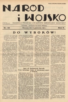 Naród i Wojsko : centralny organ Federacji Polskich Związków Obrońców Ojczyzny. 1938, nr 42