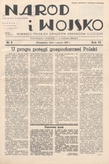 Naród i Wojsko : centralny organ Federacji Polskich Związków Obrońców Ojczyzny. 1939, nr 5