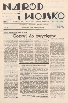 Naród i Wojsko : centralny organ Federacji Polskich Związków Obrońców Ojczyzny. 1939, nr 11