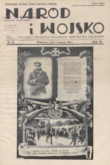 Naród i Wojsko : centralny organ Federacji Polskich Związków Obrońców Ojczyzny. 1939, nr 15