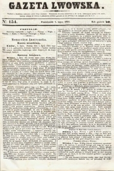 Gazeta Lwowska. 1851, nr 154