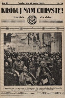 Króluj nam Chryste : dodatek dla dzieci. 1935, nr 10