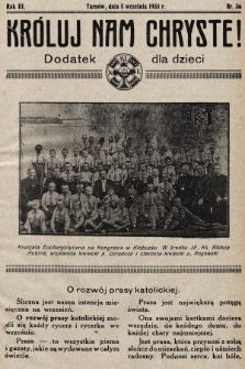 Króluj nam Chryste : dodatek dla dzieci. 1935, nr 36