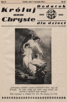 Króluj nam Chryste : dodatek dla dzieci. 1936, nr 39