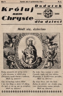 Króluj nam Chryste : dodatek dla dzieci. 1936, nr 41