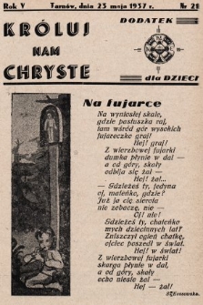 Króluj nam Chryste : dodatek dla dzieci. 1937, nr 21