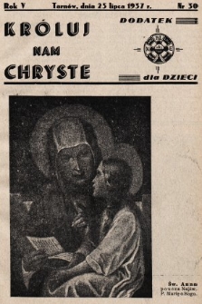 Króluj nam Chryste : dodatek dla dzieci. 1937, nr 30