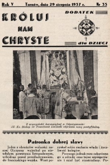 Króluj nam Chryste : dodatek dla dzieci. 1937, nr 35