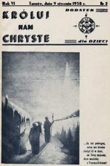 Króluj nam Chryste : dodatek dla dzieci. 1938, nr 2