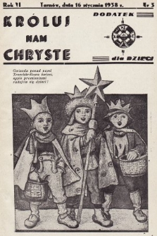 Króluj nam Chryste : dodatek dla dzieci. 1938, nr 3