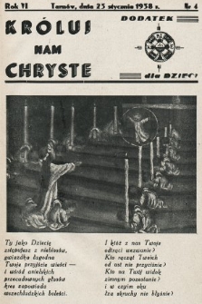 Króluj nam Chryste : dodatek dla dzieci. 1938, nr 4